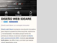 Tablet Screenshot of ideare.es